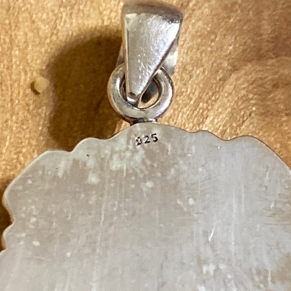 Sterling Silver Blue Topaz Sterling Silver Pendant - Picture 2 of 4